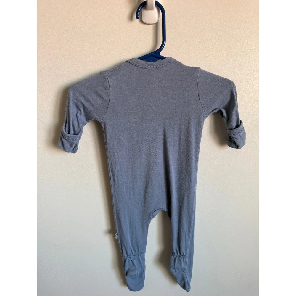Kyte Baby Blue Bamboo Footie Newborn